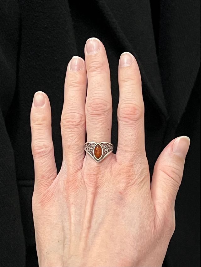 Anillo Plata 925 con Ámbar