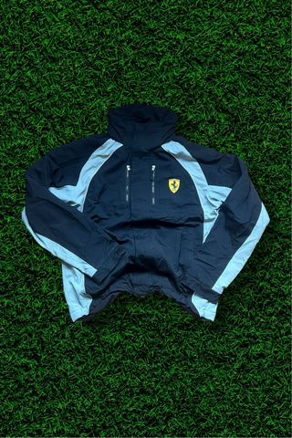 Chaqueta Ferrari Vintage Negra y Azul