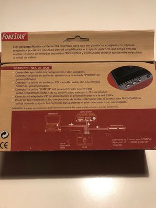 Fonestar TC-5P Preamplificador Selector Phono/Aux