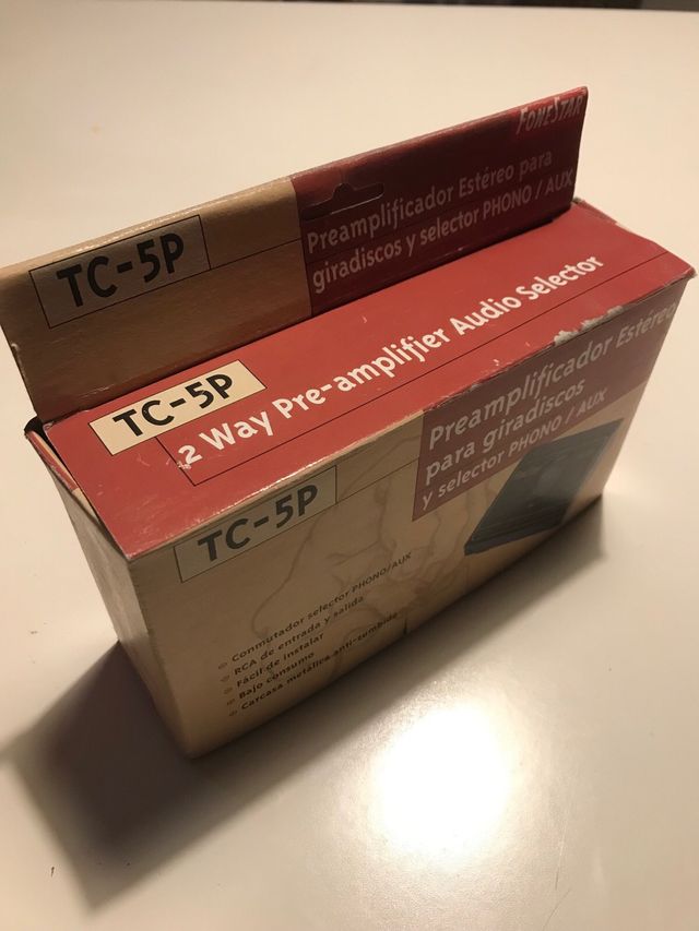 Fonestar TC-5P Preamplificador Selector Phono/Aux