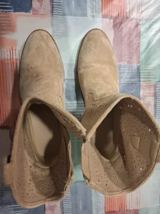 Botas Cowboy Niña Beige Talla 36-37