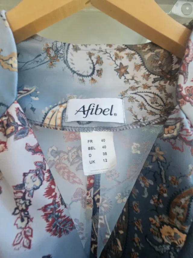 Vestido vintage 80s/90s floral paisley midi