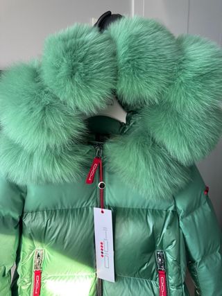 Abrigo Dichi verde talla 38 nuevo con etiqueta