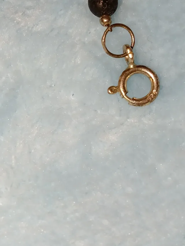 Bracciale Pietre Vulcaniche Argento