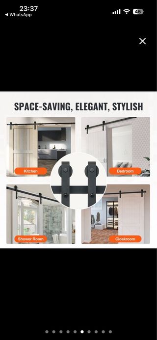 Riel Puerta Corredera 2m