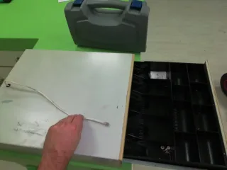 Caja Registradora LBS Beige/Blanca