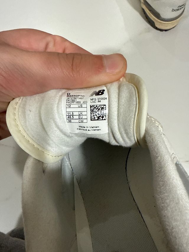 New Balance 550 Blancas y Grises