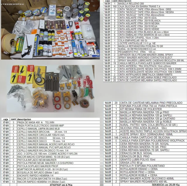 LOTES DE ARTICULOS DE FERRETERIA 08