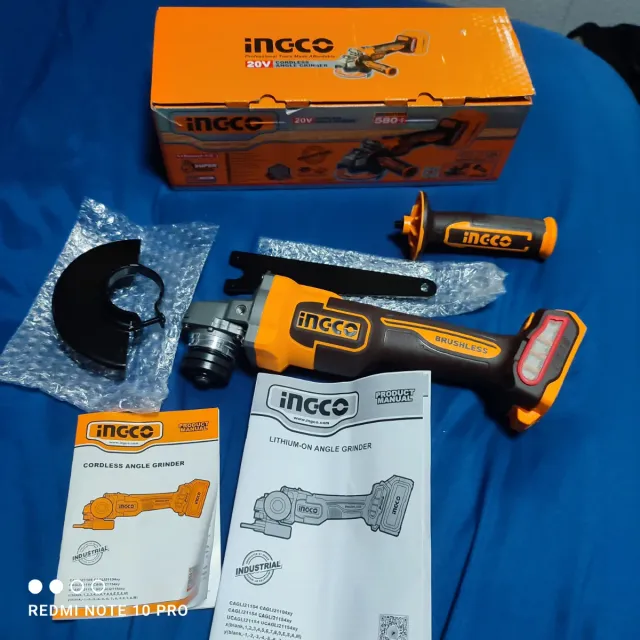 Amoladora Angular Inalámbrica Ingco 20V