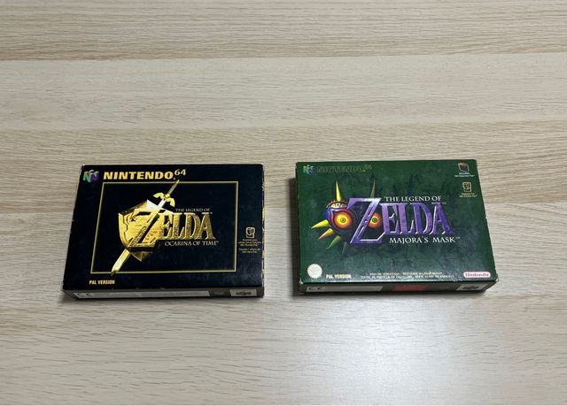 Zelda Ocarina of Time y Majora's Mask N64