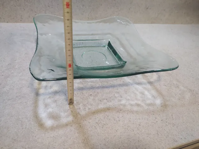 OFERTA!!! Fuente frutero de cristal cuadrado