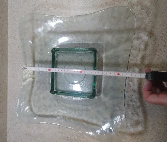 OFERTA!!! Fuente frutero de cristal cuadrado