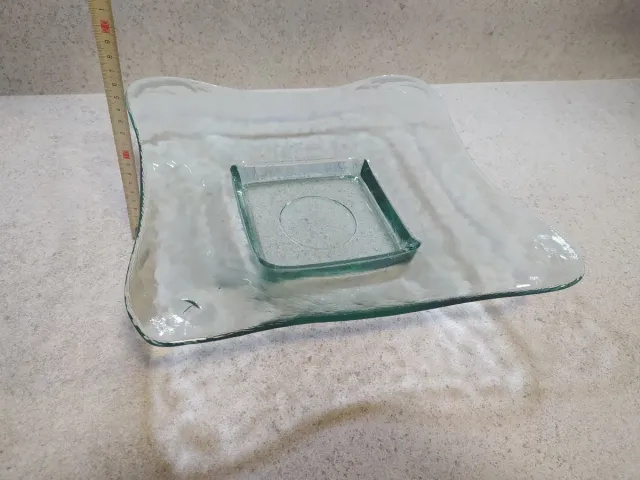 OFERTA!!! Fuente frutero de cristal cuadrado