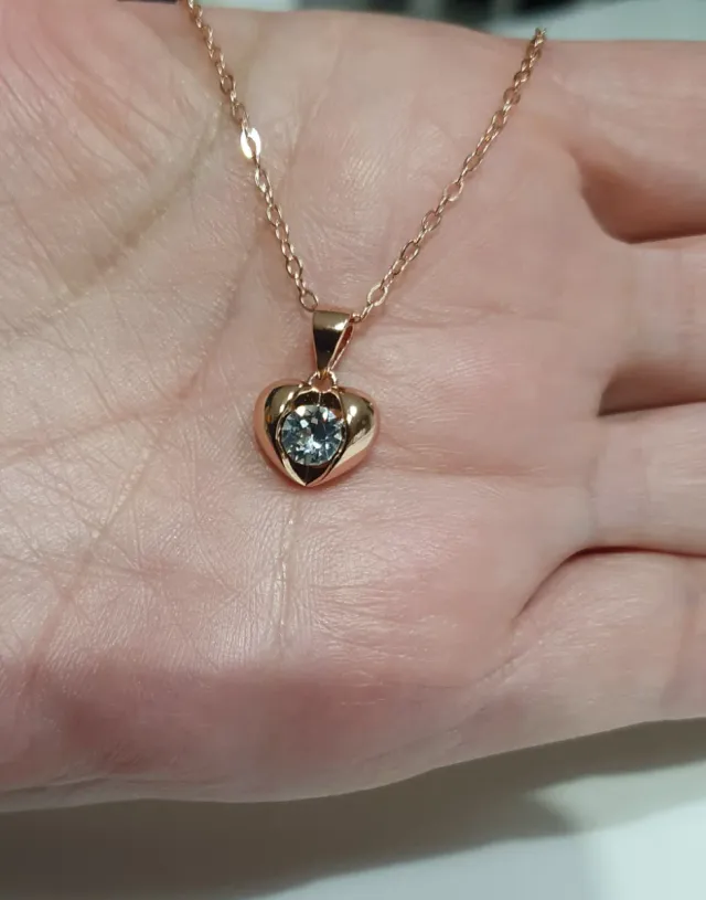 Conjunto ORO ROSA y SWAROVSKIS.REGALO NAVIDAD.