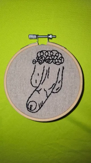 Bordado emoldurado