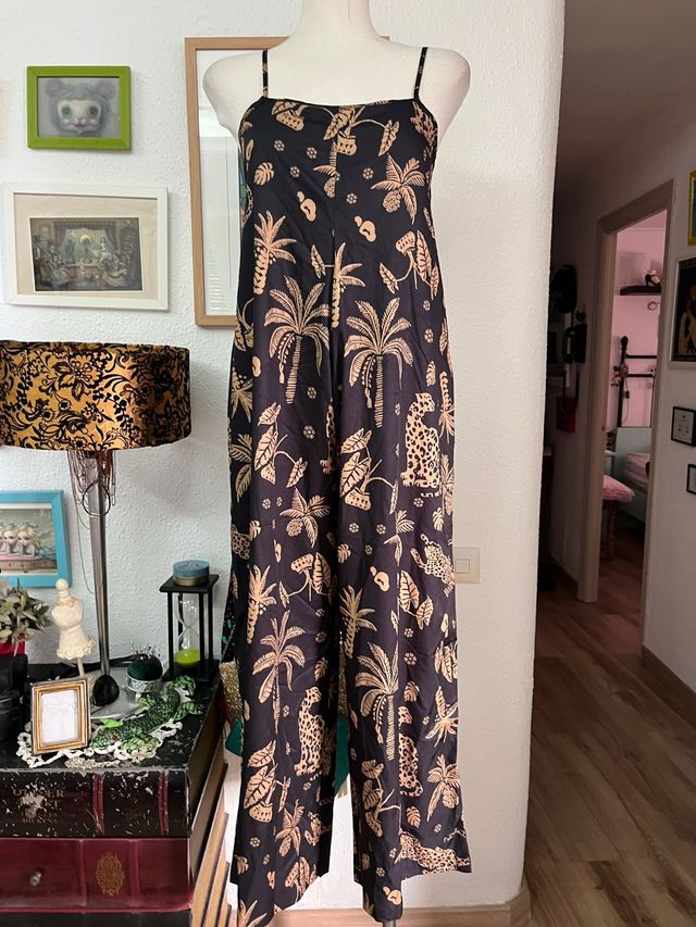 Mono largo estampado tropical talla L