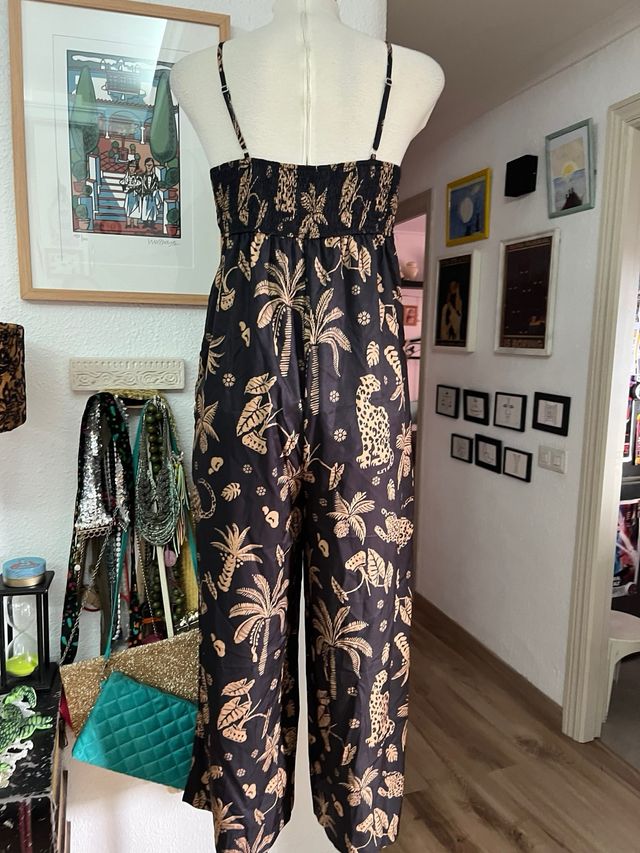 Mono largo estampado tropical talla L