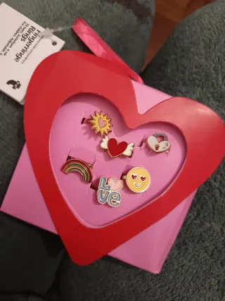 Anillos para niñas, 6 unidades Ajustable