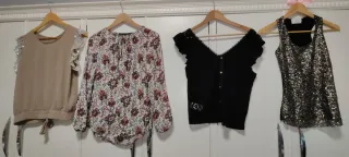 Lote 4 Camisetas y Blusas