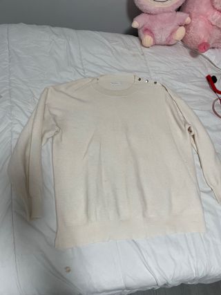 Jersey beige mujer