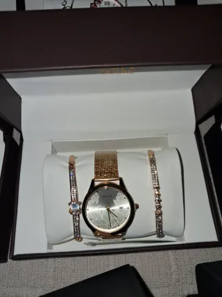 Reloj Skyline Mujer Dorado y Plateado