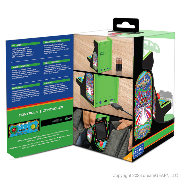 Consola Nano Player Galaga My Arcade 2 Juegos