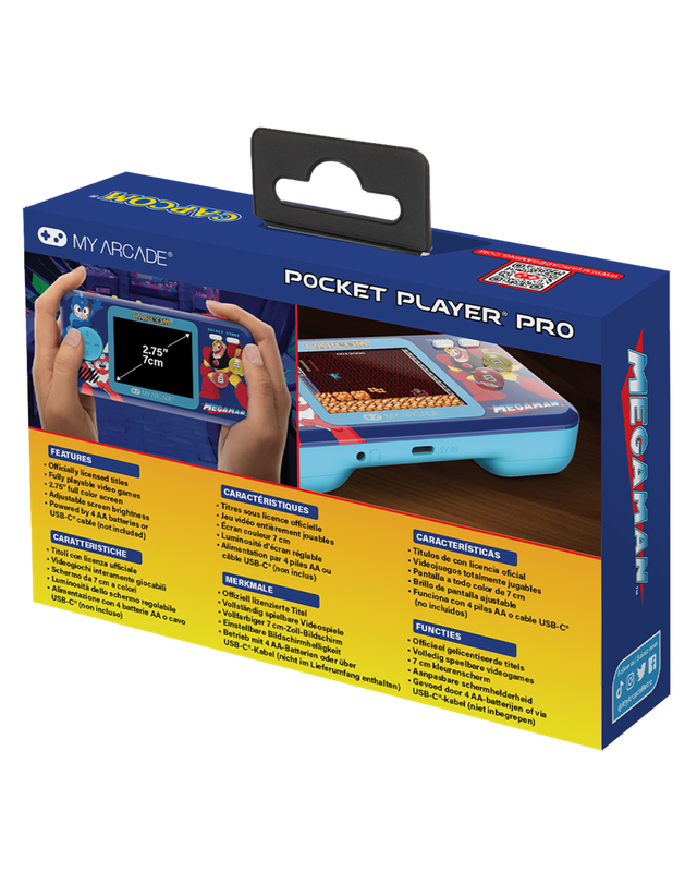 Consola Pocket Player Pro Mega Man My Arcade 6 Juegos