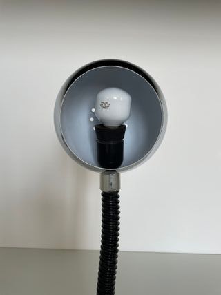 Lampada acciaio anni 70 space age made in Italy