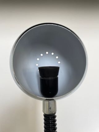 Lampada acciaio anni 70 space age made in Italy