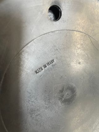 Lampada acciaio anni 70 space age made in Italy