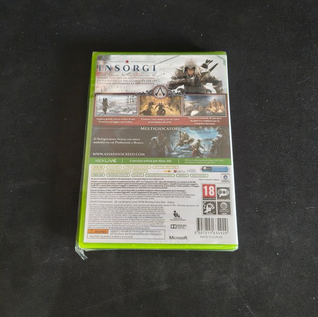 Assassin's Creed 3 Xbox 360 Sigillato