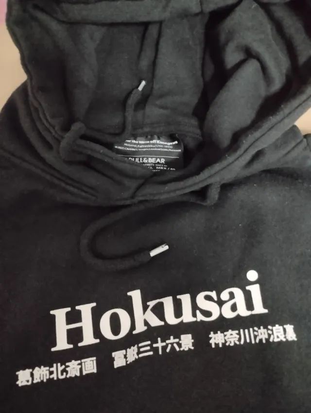 Felpa Pull&Bear Hokusai Taglia L