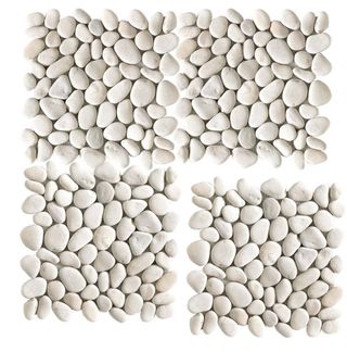 Mosaico piedras blancas 33x33cm