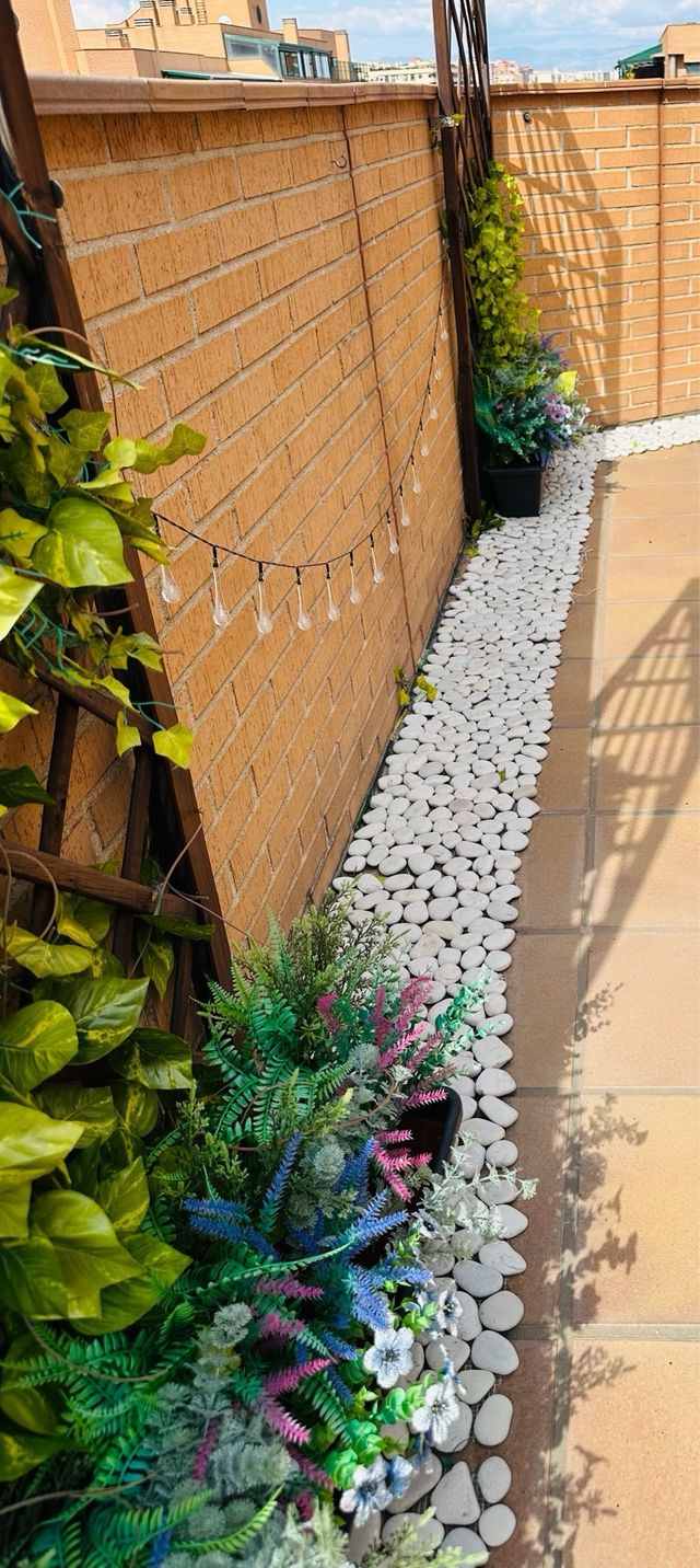 Mosaico piedras blancas 33x33cm