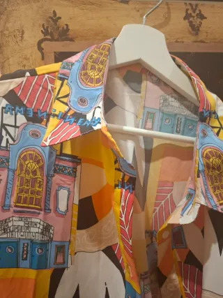 Camisa ASOS satinada estampada XL