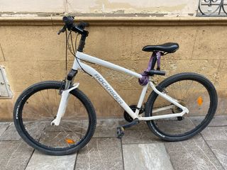 Bicicleta de montaña ST 100 Rockrider Blanca
