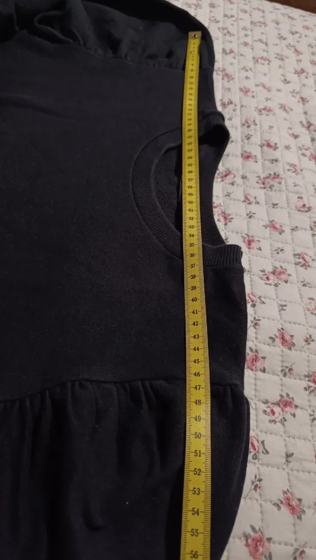 Zara Felpa Nera Maniche a Sbuffo