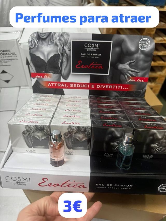 perfume feromonas hombre y mujer 3€/unidad
