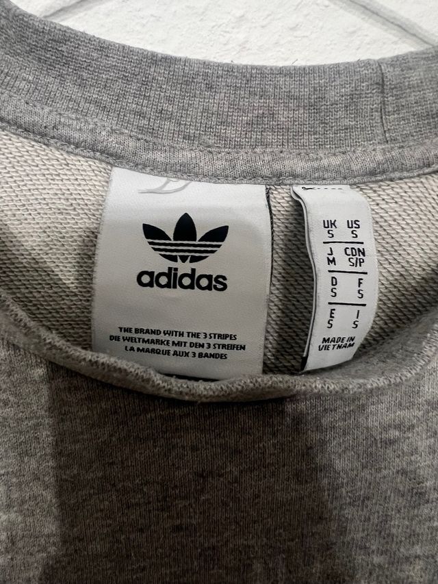 Sudadera Adidas Gris Talla S