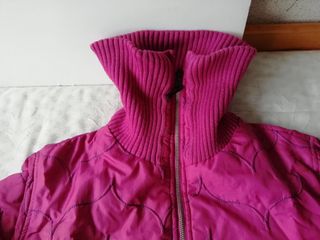 Cazadora FUCSIA guateada "NICOLAS" Cuello alto