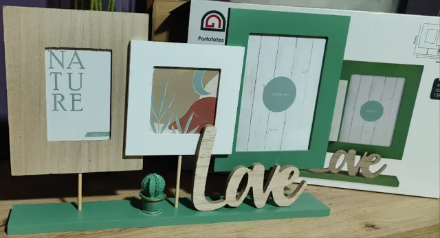 Decoración de mesa Love y Nature