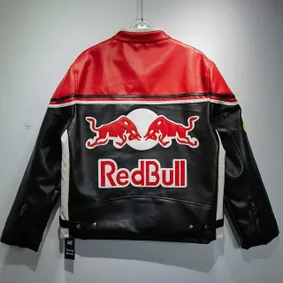 Chaqueta de Cuero Rider Redbull Vintage Retro Bomb