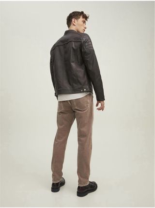 Chaqueta Cuero PU Jack&Jones Marrón
