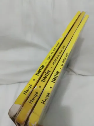 Lote 3 Libri di Tintin di Hergé Vintage