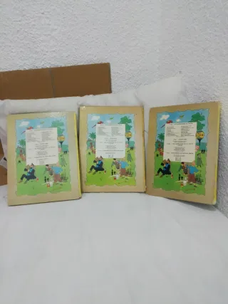 Lote 3 Libri di Tintin di Hergé Vintage