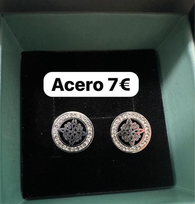 Pendientes Acero Nudo de Brujas