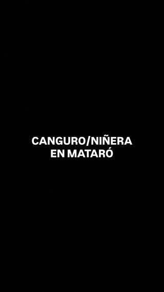 Canguro/Niñera en Mataró