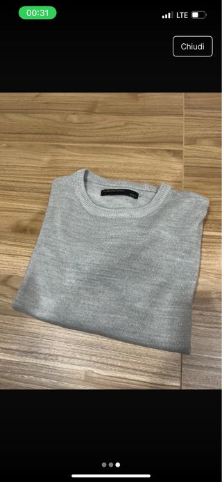 Maglione uomo grigio