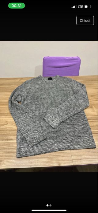 Maglione uomo grigio