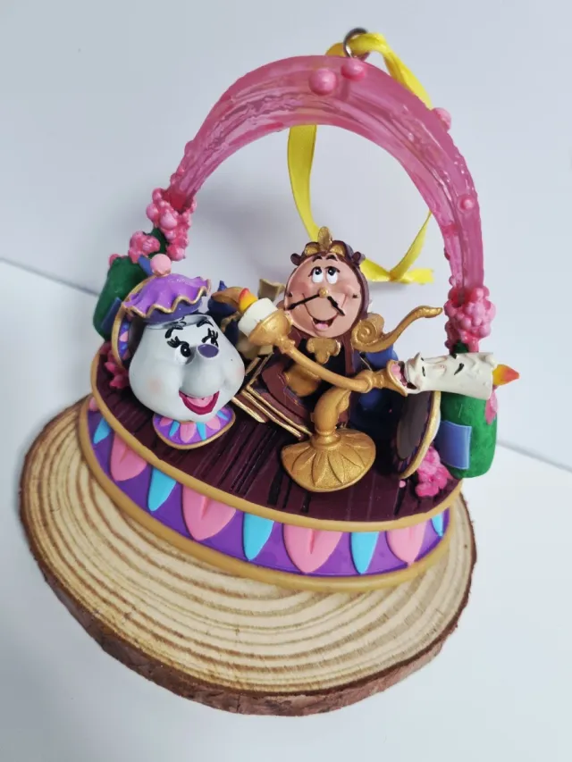 Adorno Disney Bella y Bestia ornamento Navidad